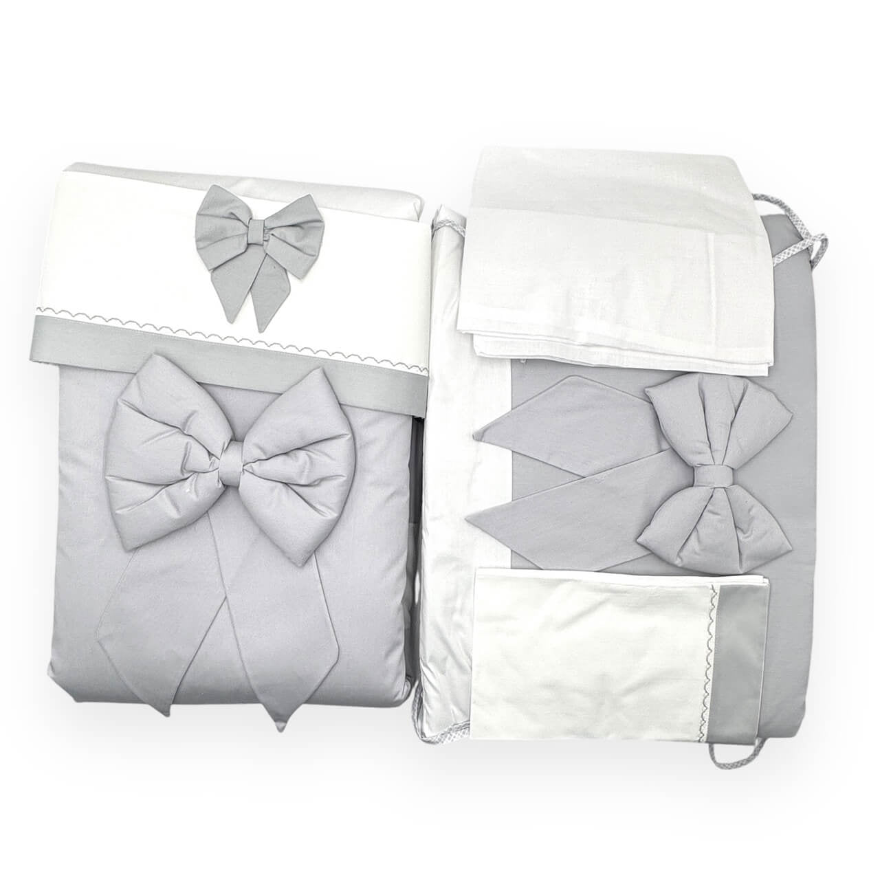 Couette pour lit bébé complète avec draps et tours de lit