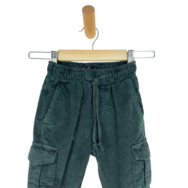 Pantalon cargo bébé en velours avec poches - Pierre Cardin