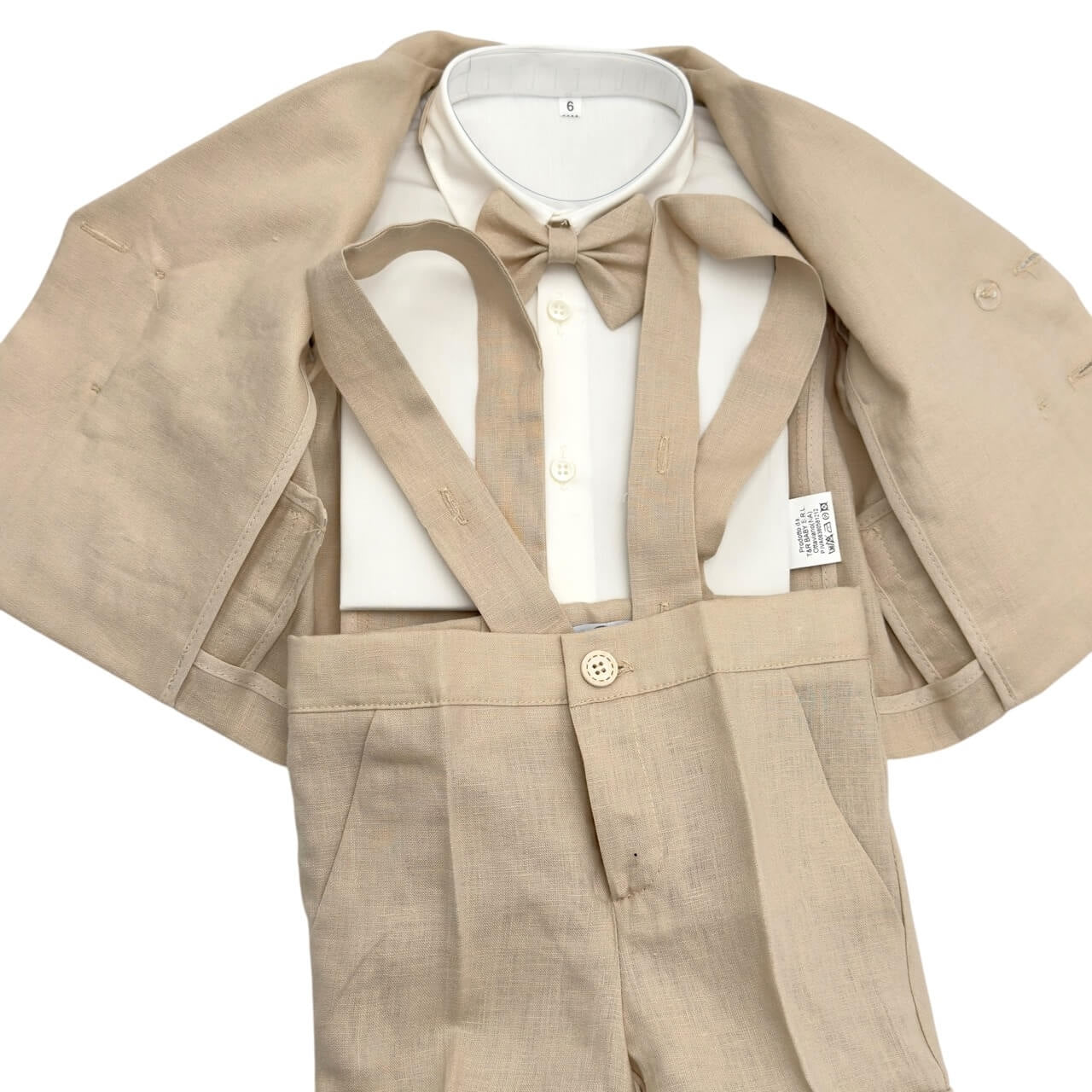 Robe en lin nouveau-né