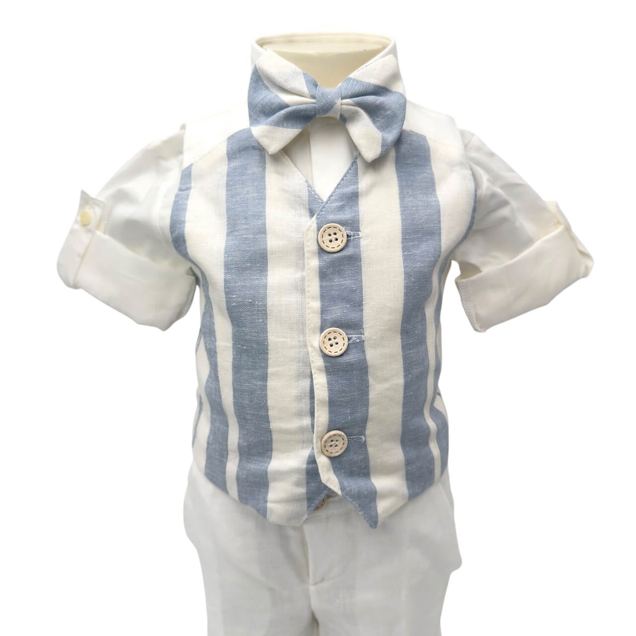 Robe en lin pour nouveau-né