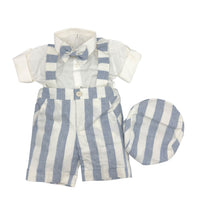 Robe salopette en lin pour nouveau-né
