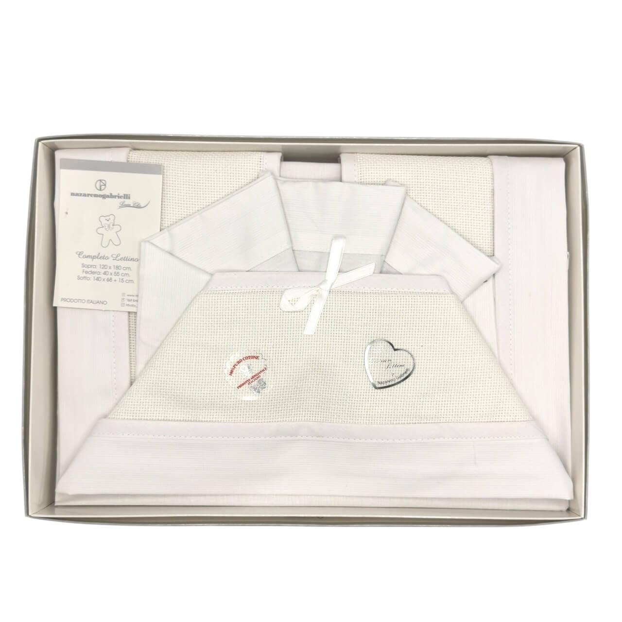 Berceau/berceau entièrement brodé avec toile Aida 100% coton