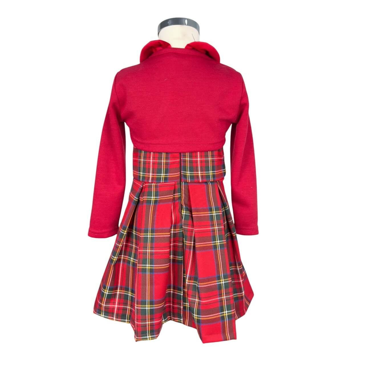 Robe écossaise avec haussement d'épaules