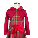 Robe écossaise avec haussement d'épaules