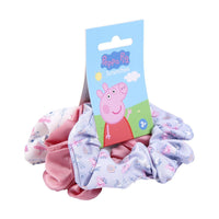 6 Set di elastici da 3 per capelli in tessuto Peppa Pig - Totali 18 pezzi