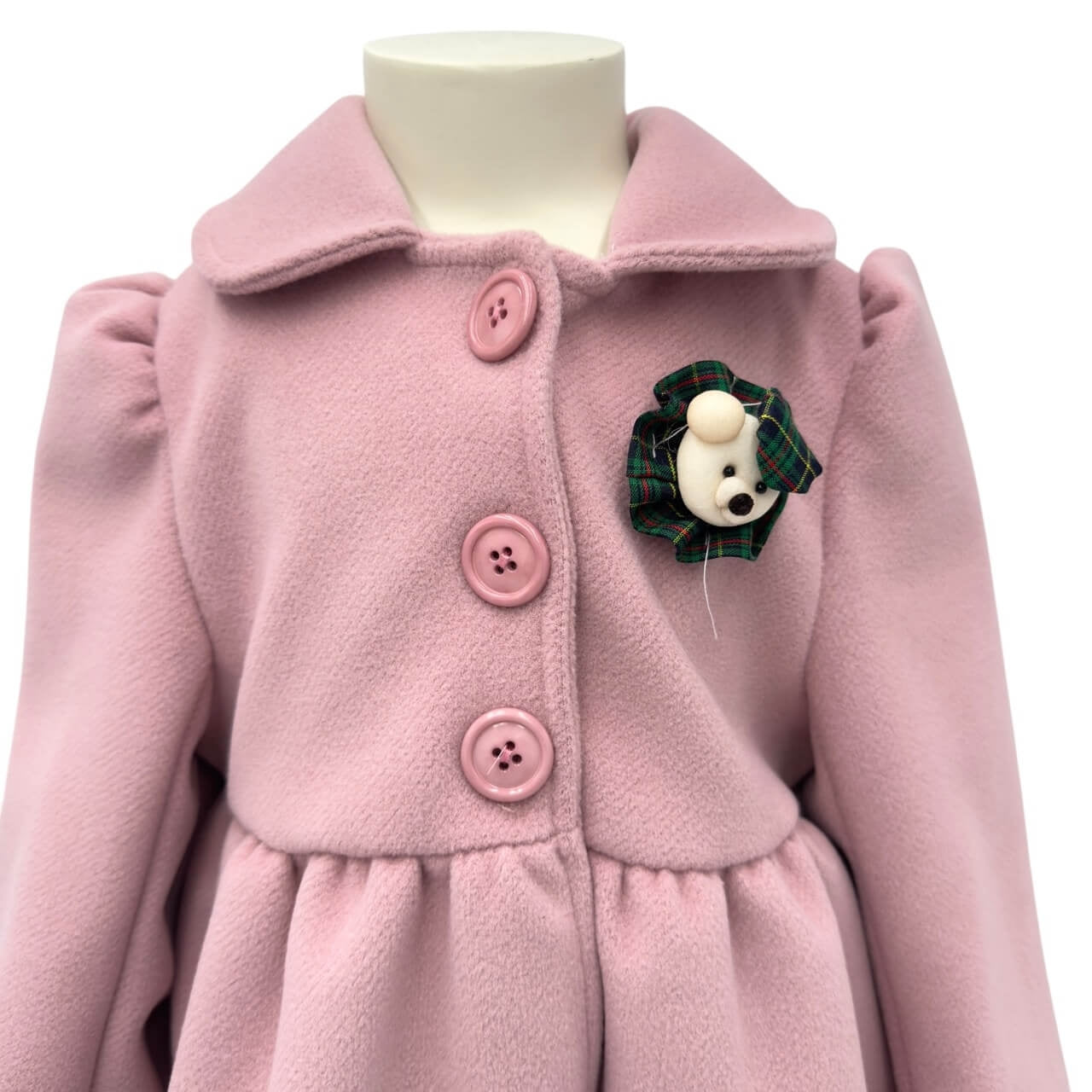 Manteau en tissu avec appliqué tartan - DFY