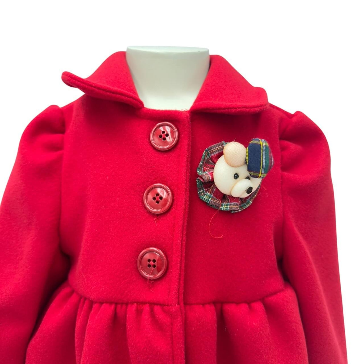 Manteau en tissu avec appliqué tartan - DFY