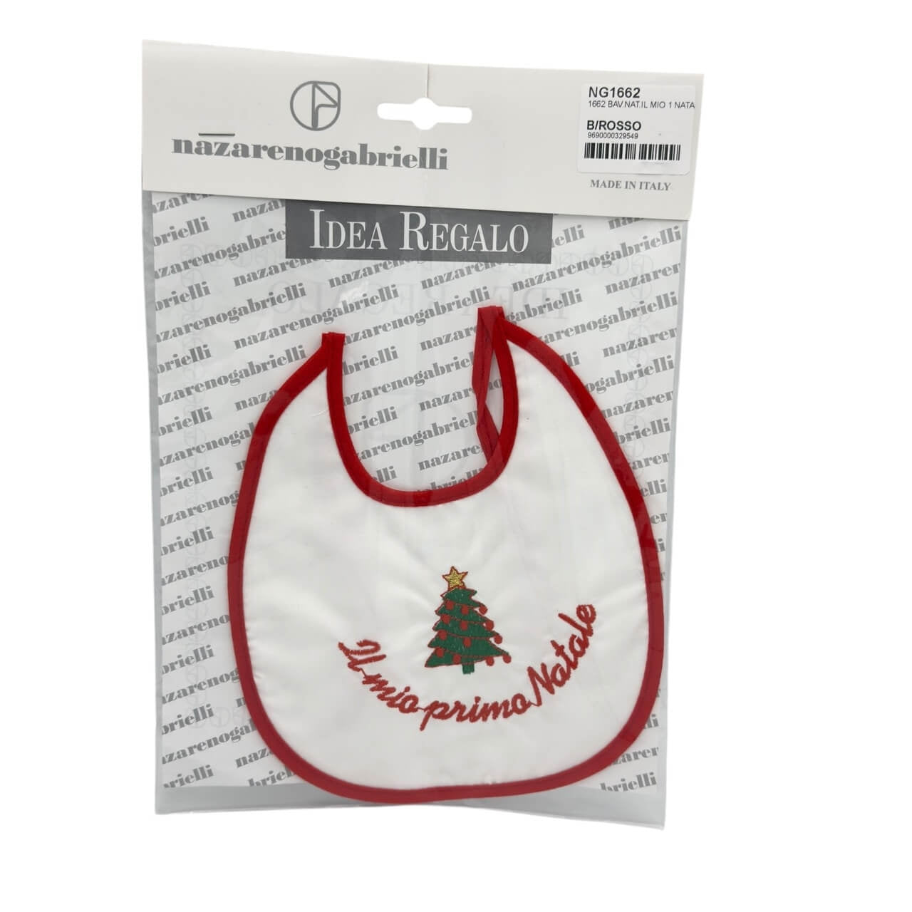 Bavoir de Noël à envers en plastique