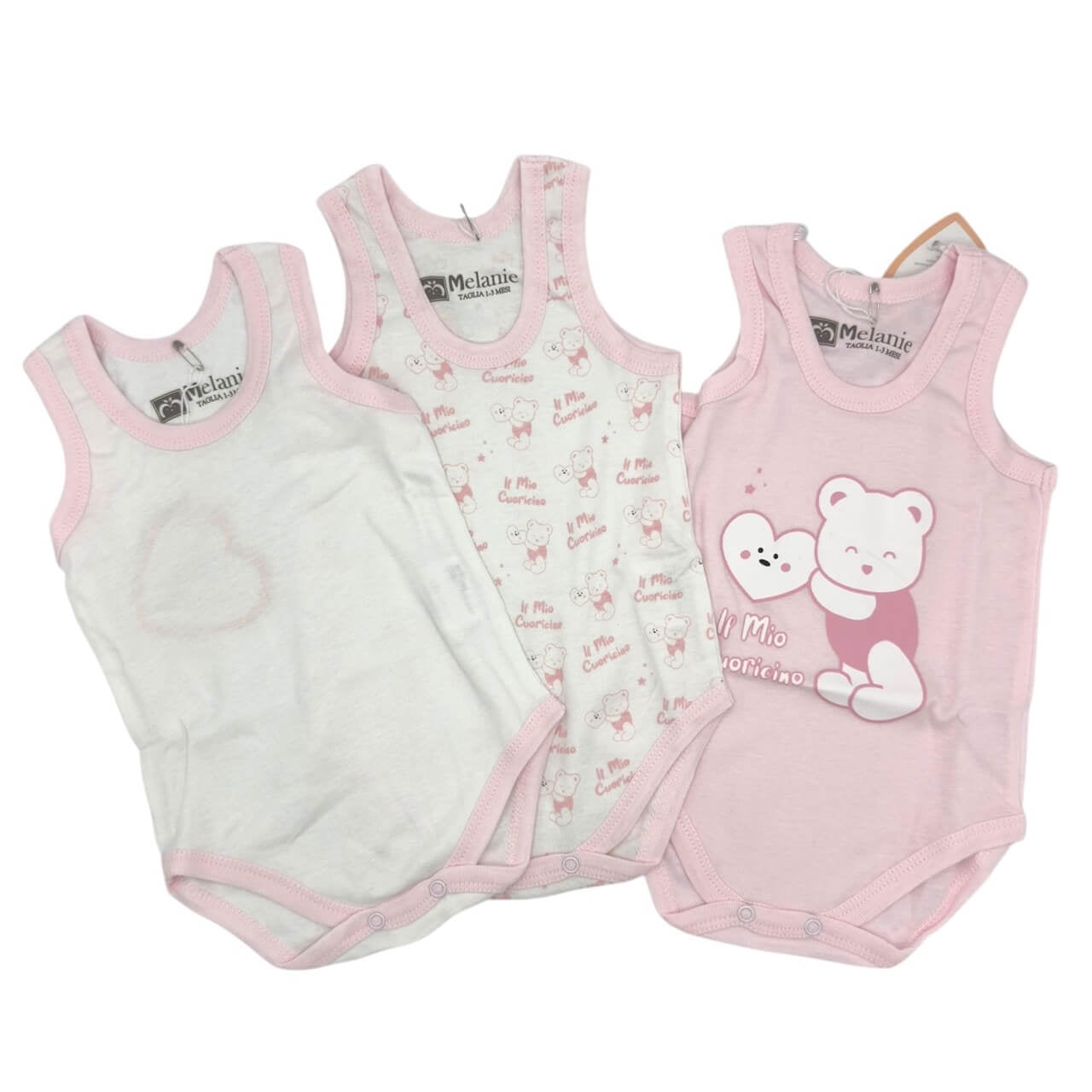 Débardeur 3 pièces 100 % coton Melanie