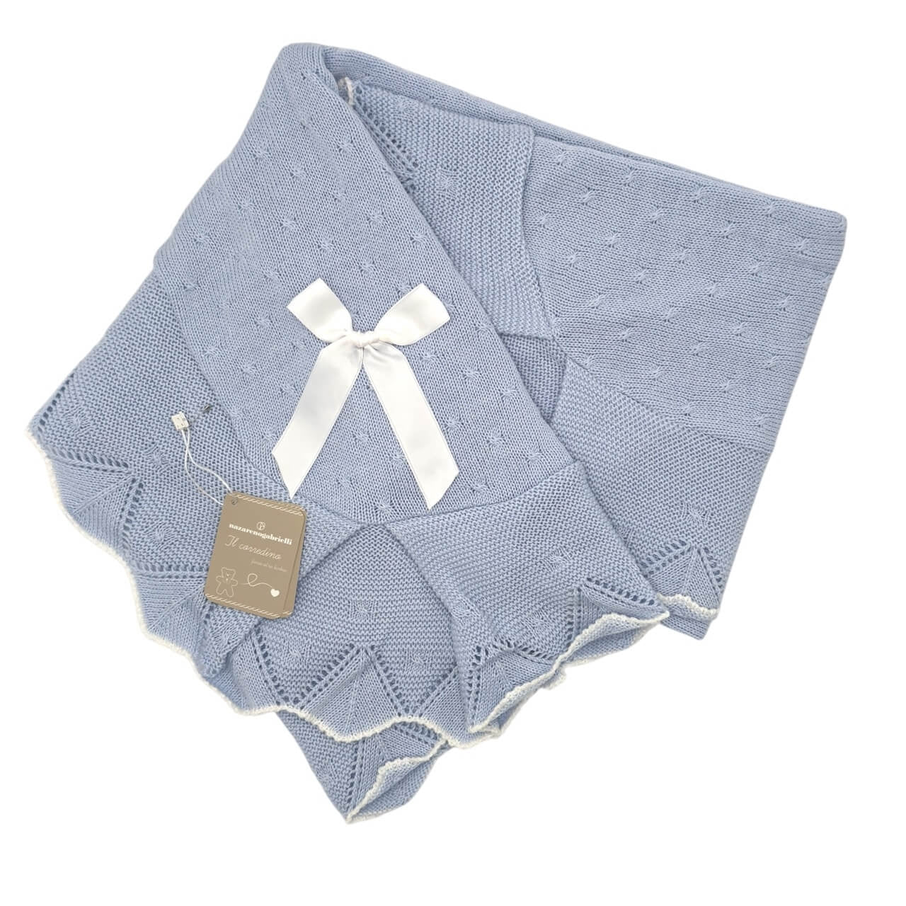 Châle en fil/coton 90x118 cm Nazareno Gabrielli