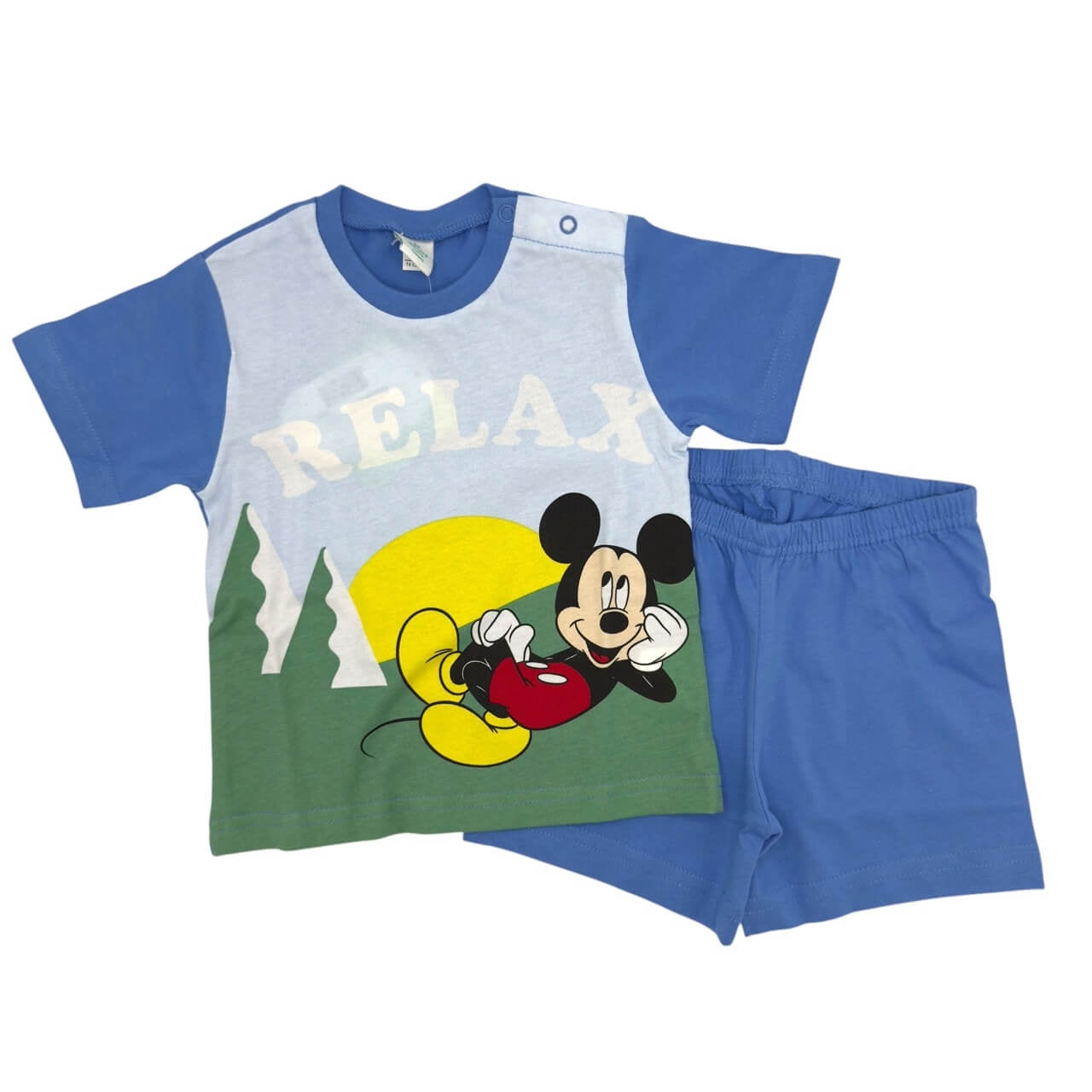 Pyjama court en coton Disney Mickey Mouse