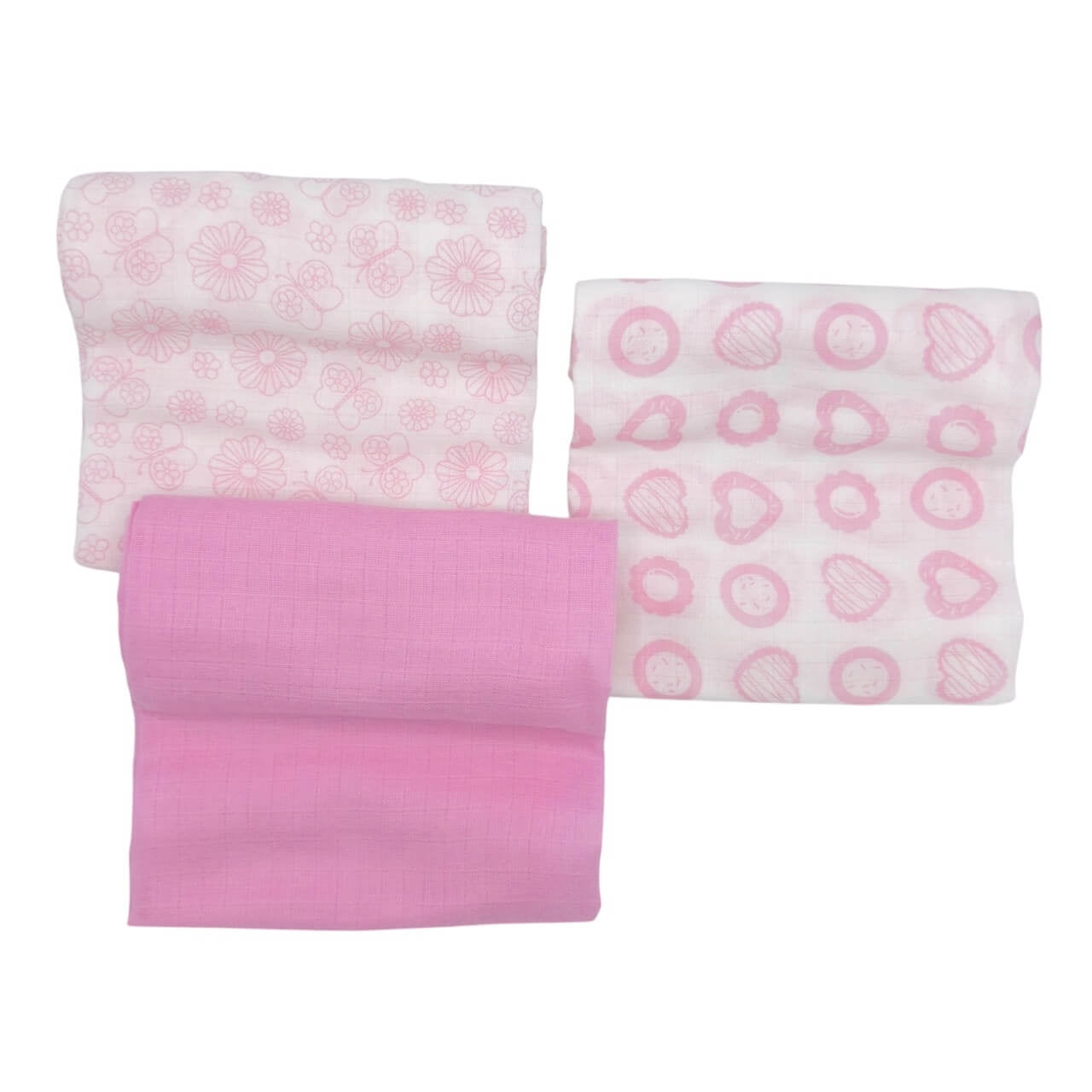 3 torchons en mousseline