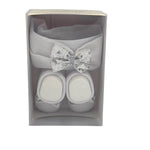 Ensemble Bandeau + Chaussures Coton 0/6 Mois