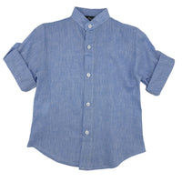 Camicia in Lino Collo Coreana