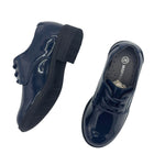Chaussure habillée bleu brillant