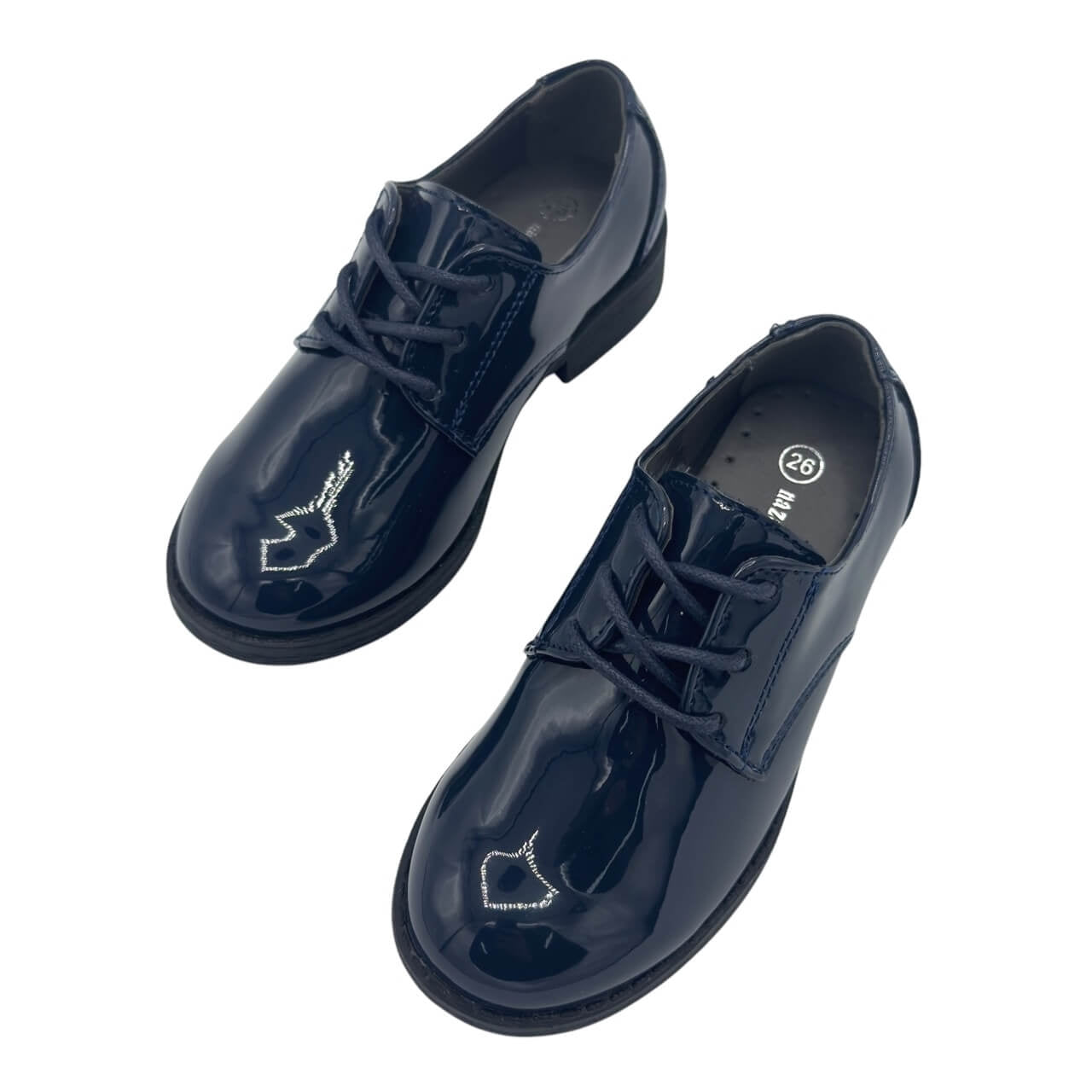 Chaussure habillée bleu brillant