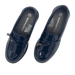 Mocassin bleu brillant élégant