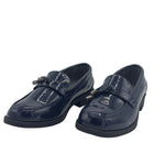 Mocassin bleu brillant élégant
