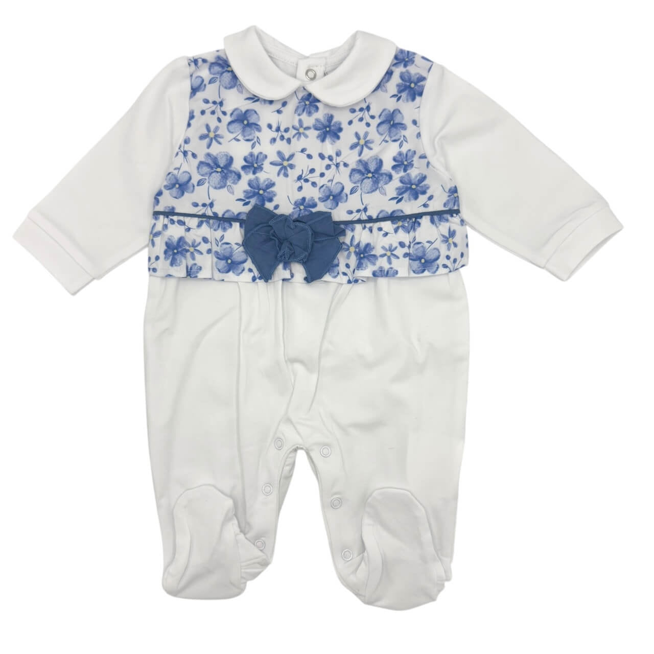 Barboteuse bébé en coton pastel