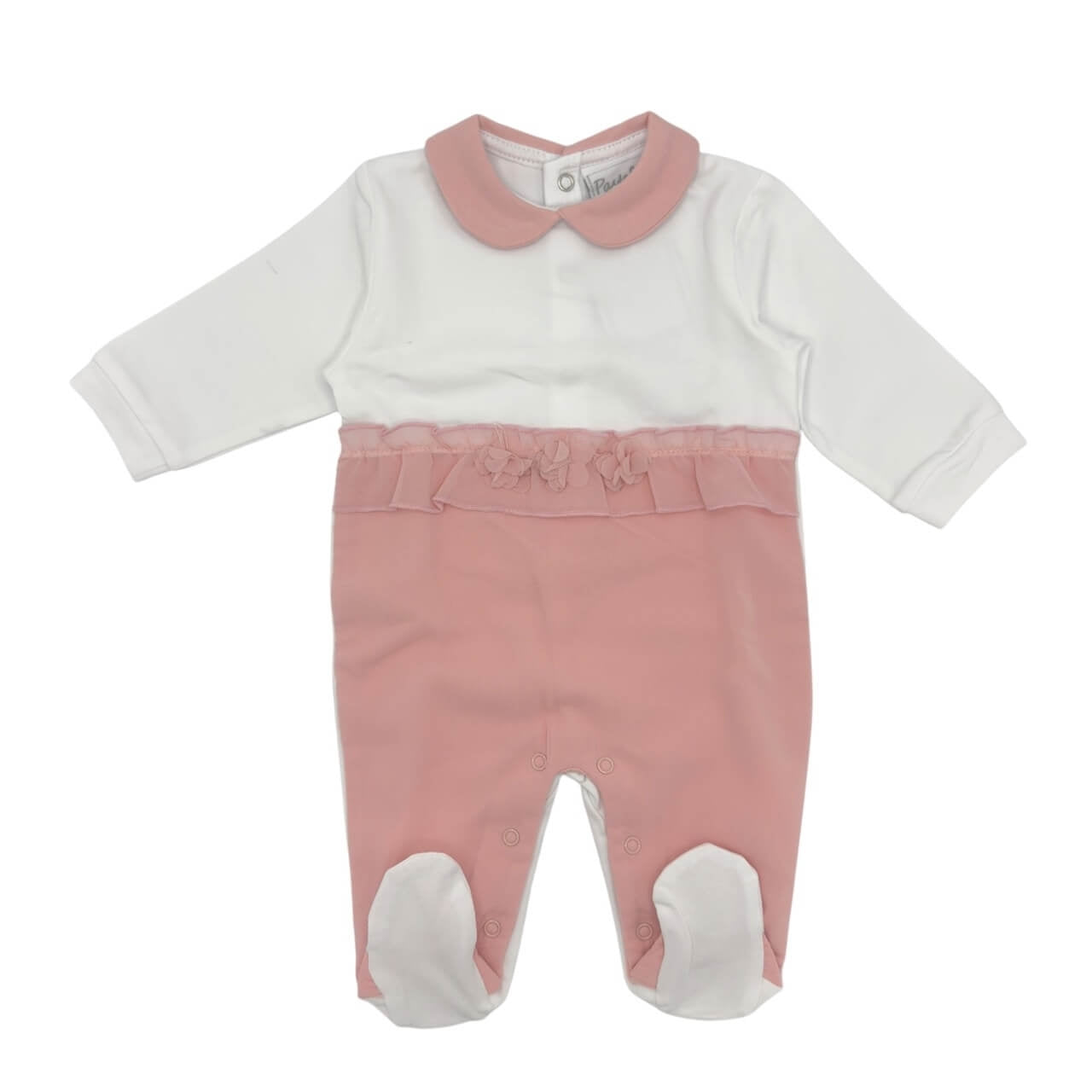 Barboteuse bébé en coton pastel