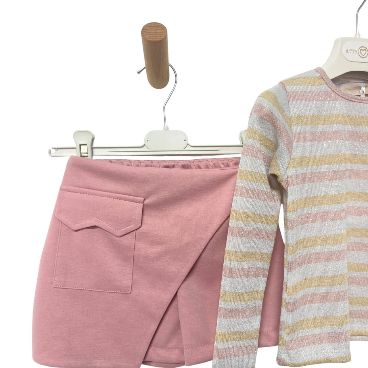 Tenue bébé fille pailletée