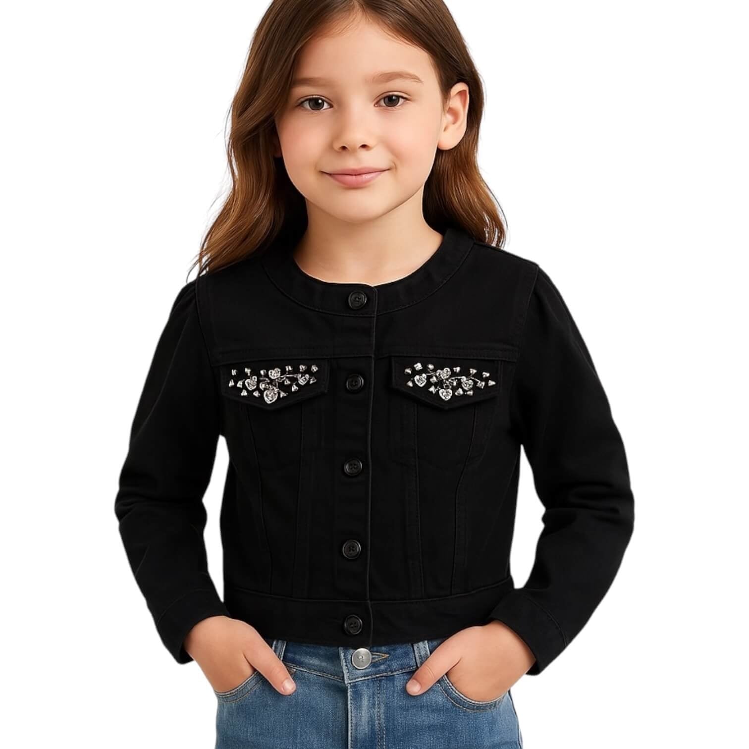 Veste en jean fille