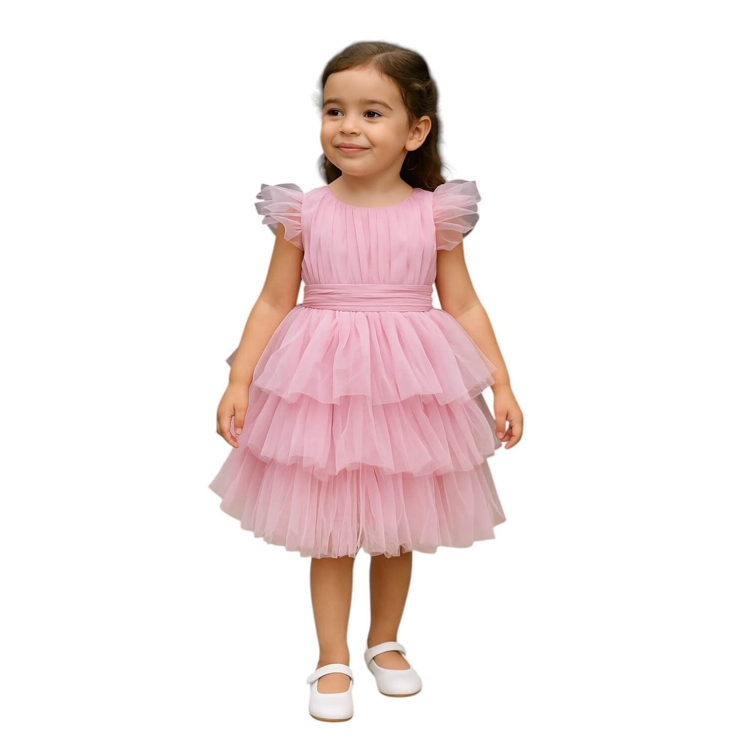 Robe bébé en tulle