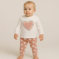 Tenue en coton pour bébé fille