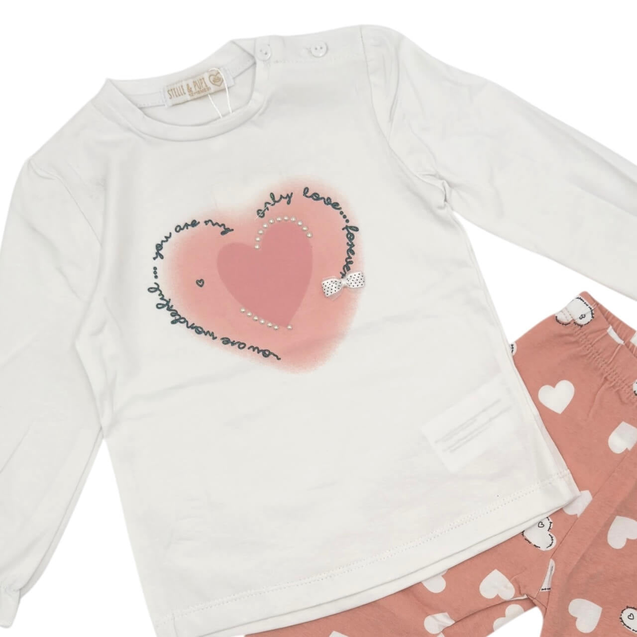 Tenue en coton pour bébé fille