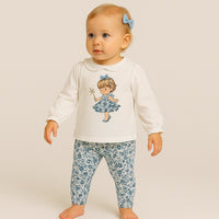 Tenue en coton pour bébé fille
