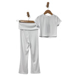 Ensemble bébé fille côtelé