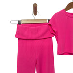 Ensemble bébé fille côtelé
