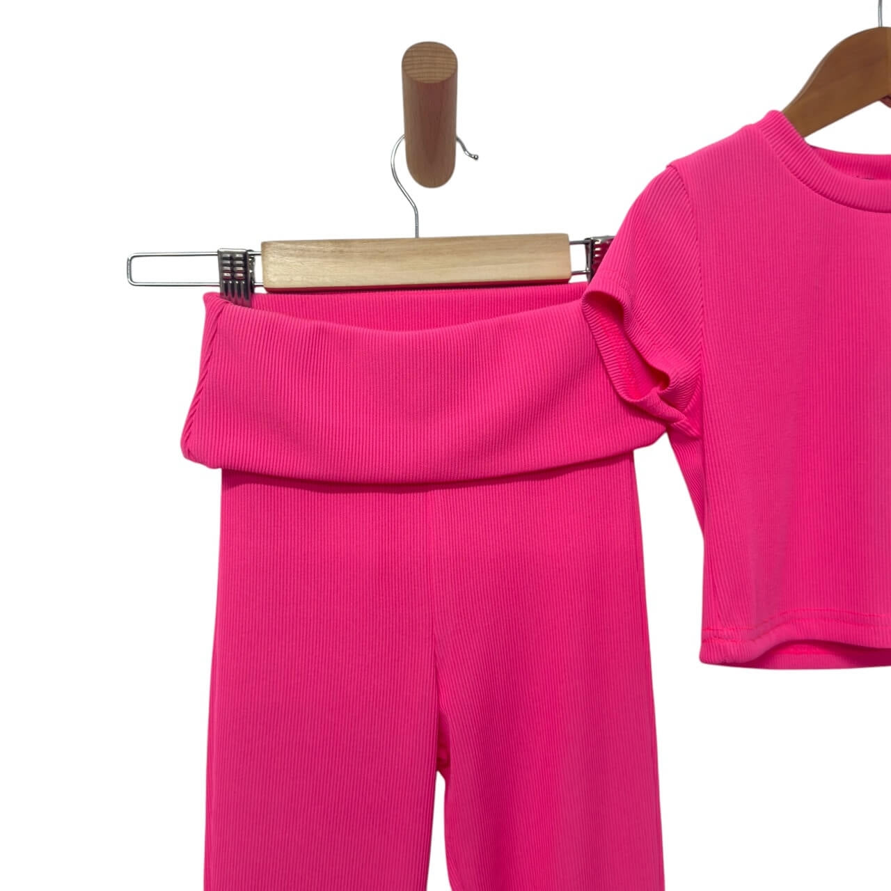 Ensemble bébé fille côtelé
