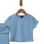Ensemble bébé fille côtelé