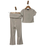 Ensemble bébé fille côtelé