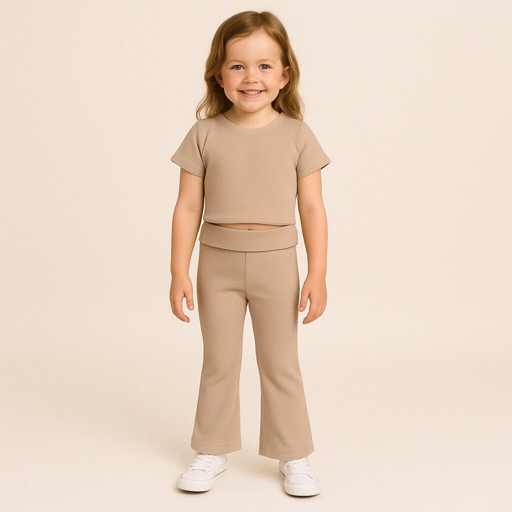 Ensemble bébé fille côtelé