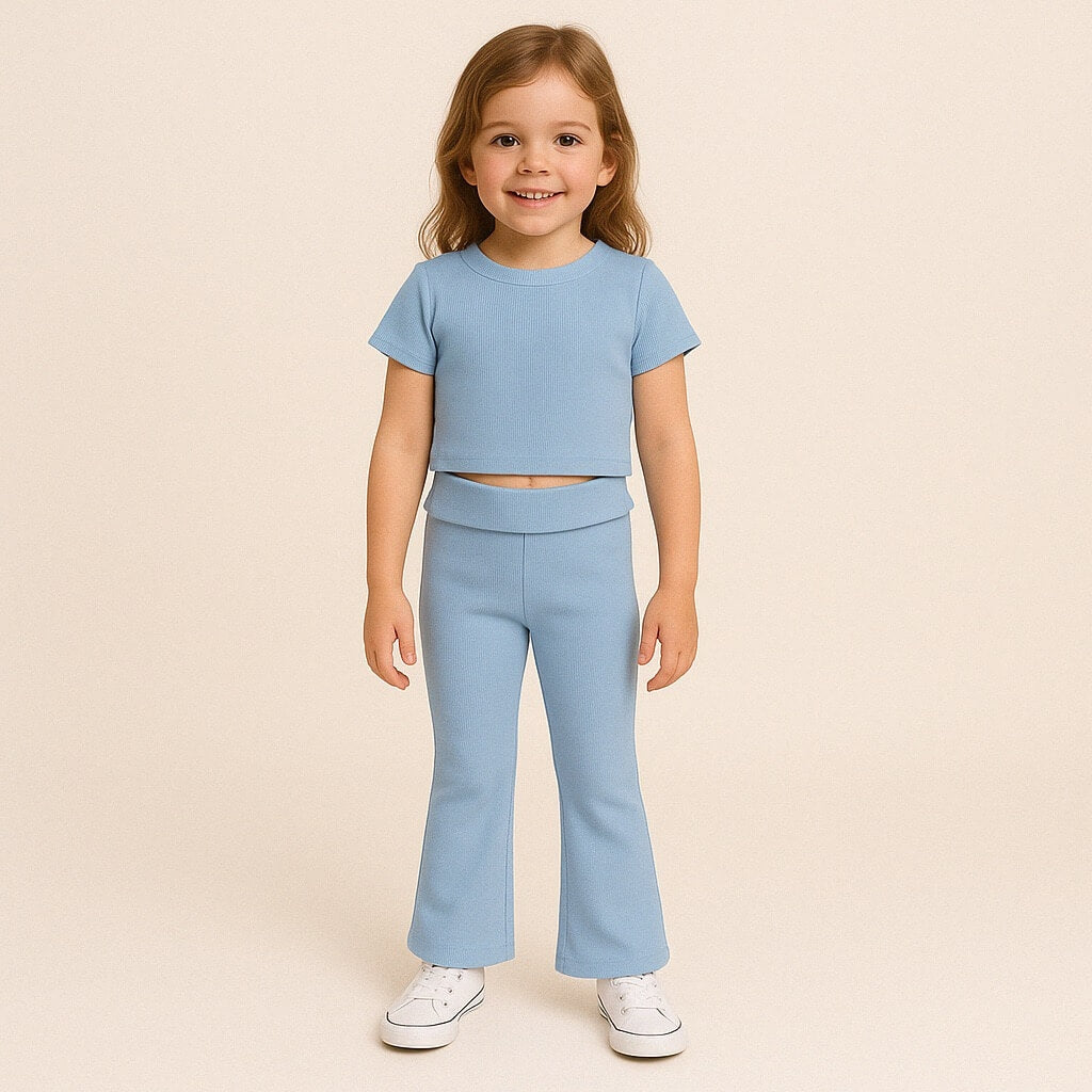 Ensemble bébé fille côtelé