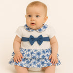 Robe barboteuse en coton pour bébé fille
