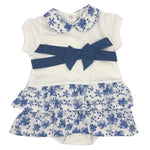 Robe barboteuse en coton pour bébé fille