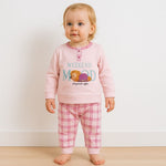 Pyjama chaud en coton pastel