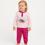 Pyjama chaud en coton pastel