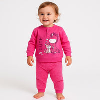 Pyjama chaud en coton pastel