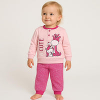 Pyjama chaud en coton pastel