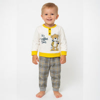 Pyjama chaud en coton pastel