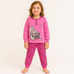 Pyjama chaud en coton pastel
