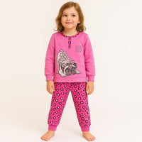 Pyjama chaud en coton pastel