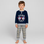 Pyjama chaud en coton pastel