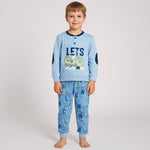 Pyjama chaud en coton pastel
