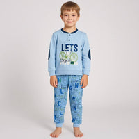 Pyjama chaud en coton pastel