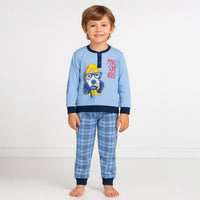 Pyjama chaud en coton pastel